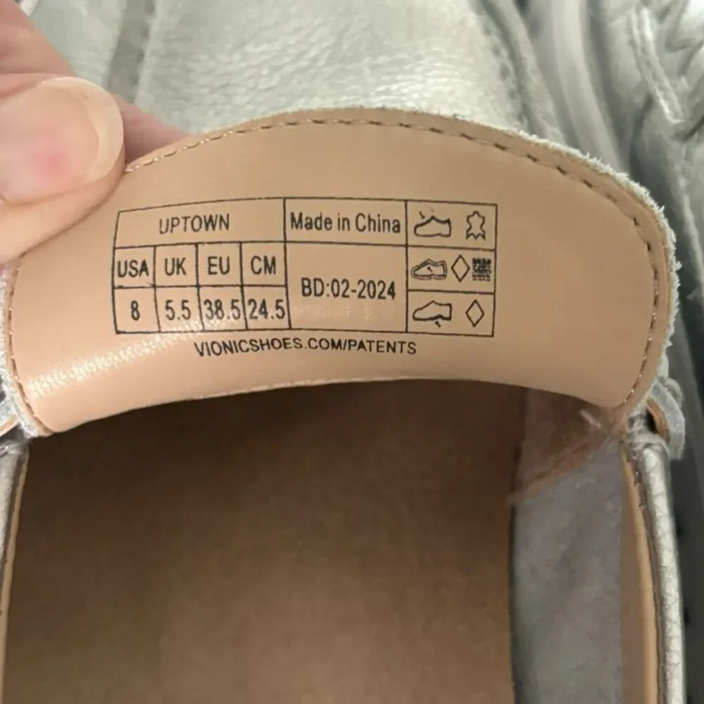 Vionic Journey Uptown Loafer Silver Women’s Size 8 Style #41882 - Picture 7 of 7